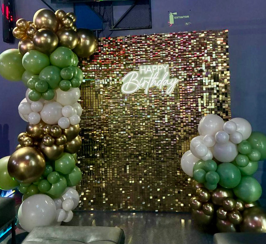 Shimmer Wall - Gold Olive