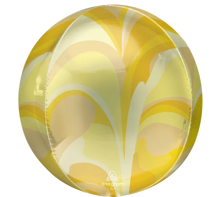 Globo Esfera - Amarilla Groovy