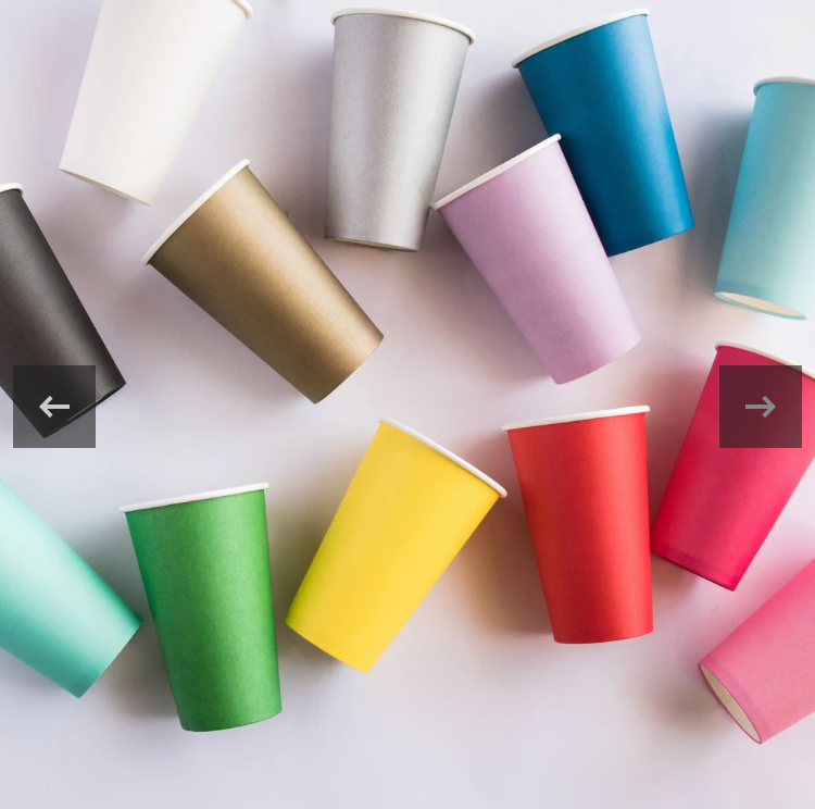 Vaso Alto - Blanco (8 piezas)