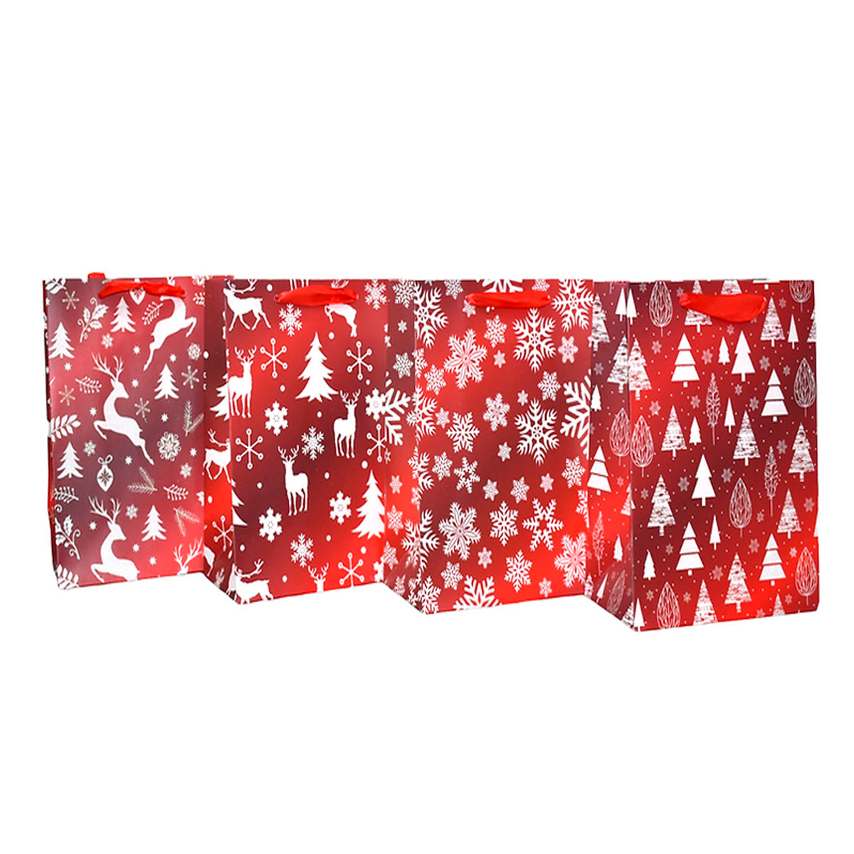 Bolsa de Regalo - Mediana - Red Metallic Xmas - Copos