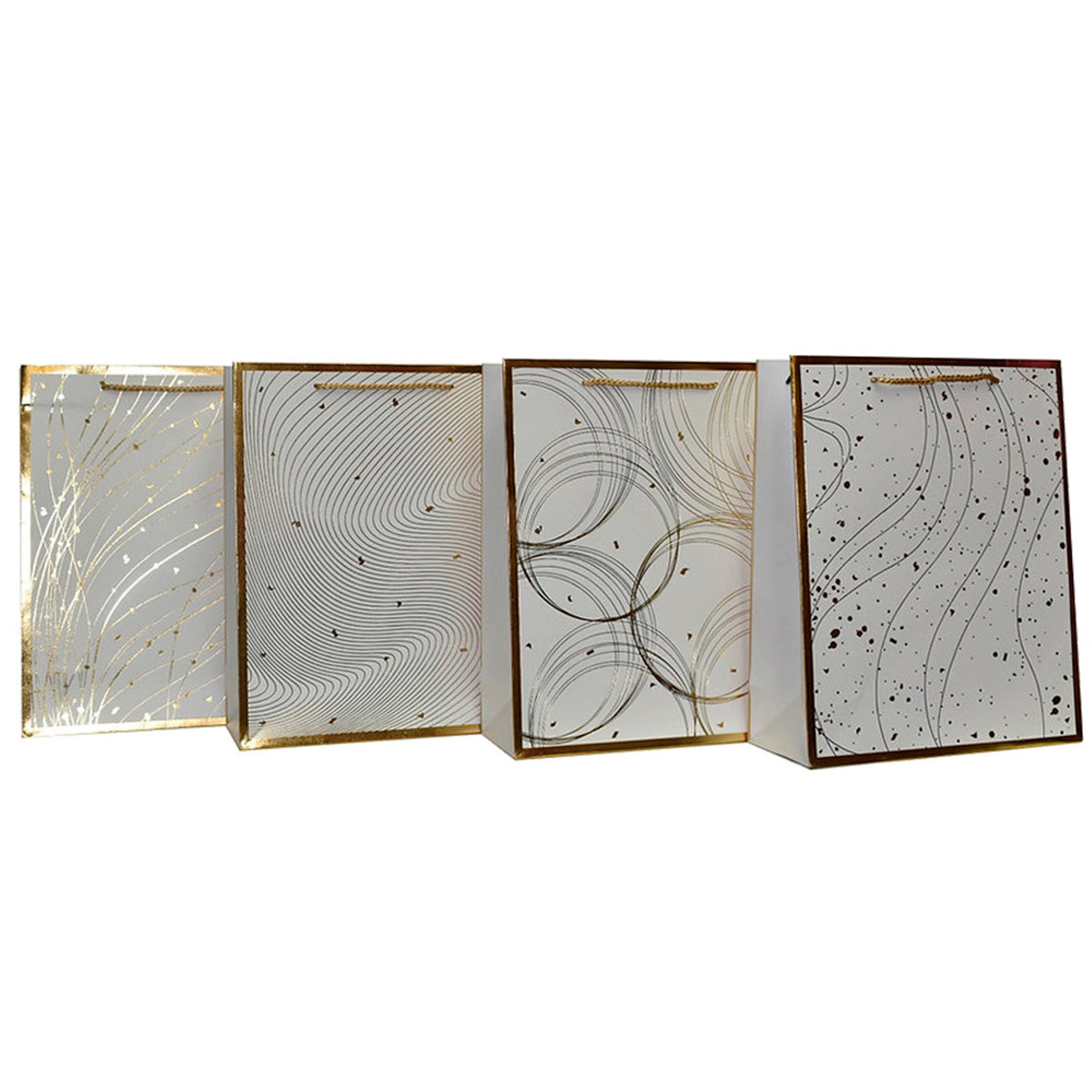 Bolsa de Regalo - Mediana - Metal Granite - Ramas