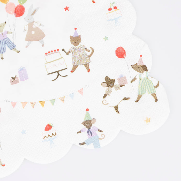 Servilletas grandes animal friends (x16)