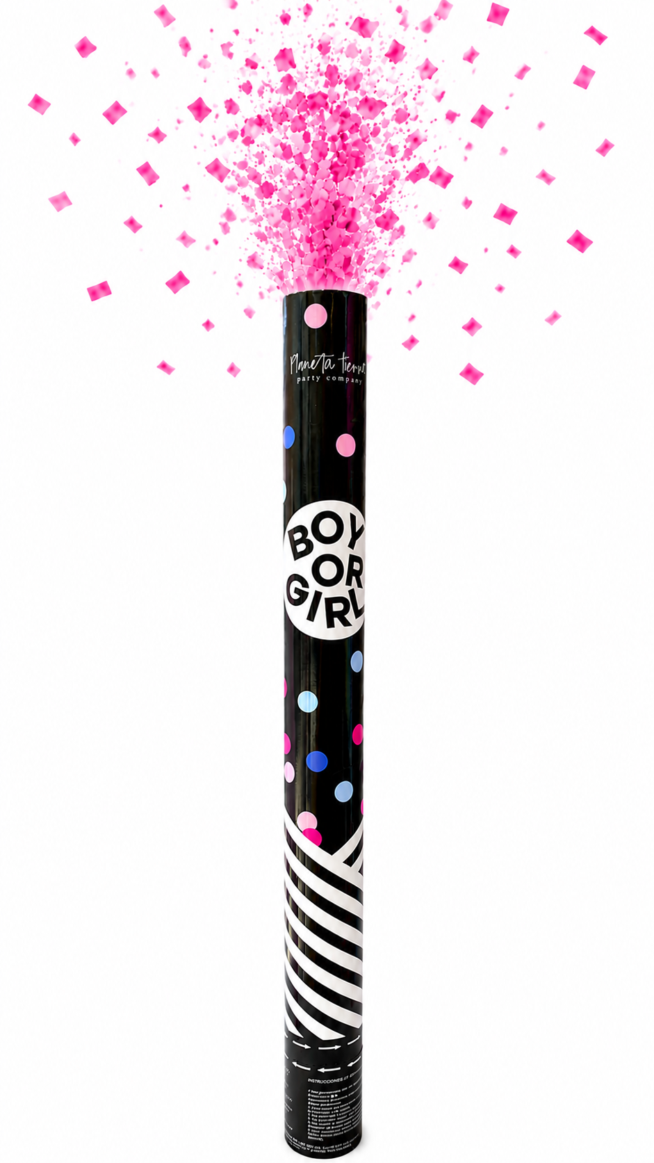 Bazuca Gigante -Boy or Girl? - Confetti - ROSA