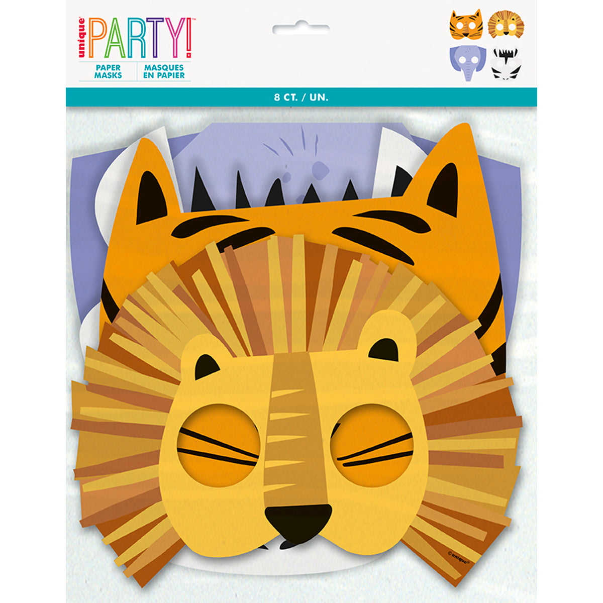 Mascaras Safari (8 piezas)