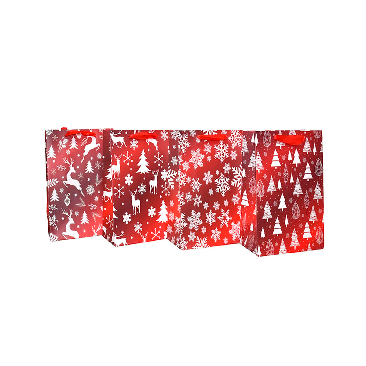 Bolsa de Regalo - Chica - Red Metallic Xmas - Venado
