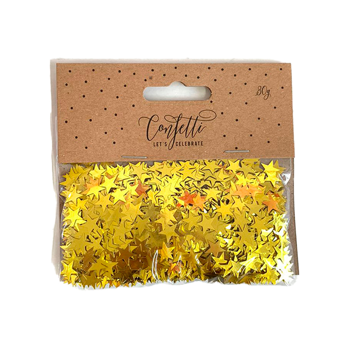 Confetti - Estrellas Doradas Metálicas