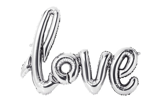 Letrero Plata Globos Chico - LOVE