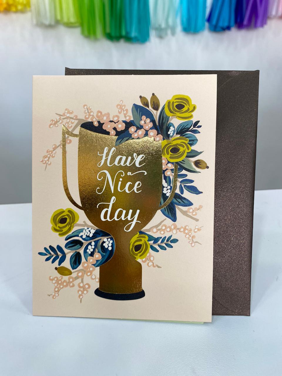 Tarjeta - Copa Have nice day (1 pieza)