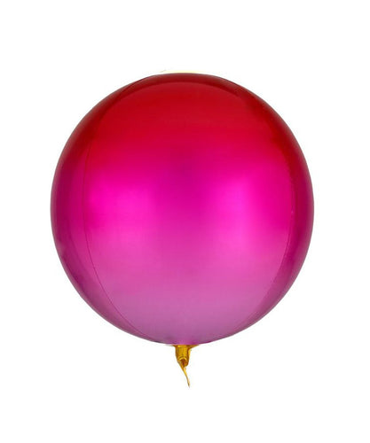 Globo Esfera - Rojo y rosa