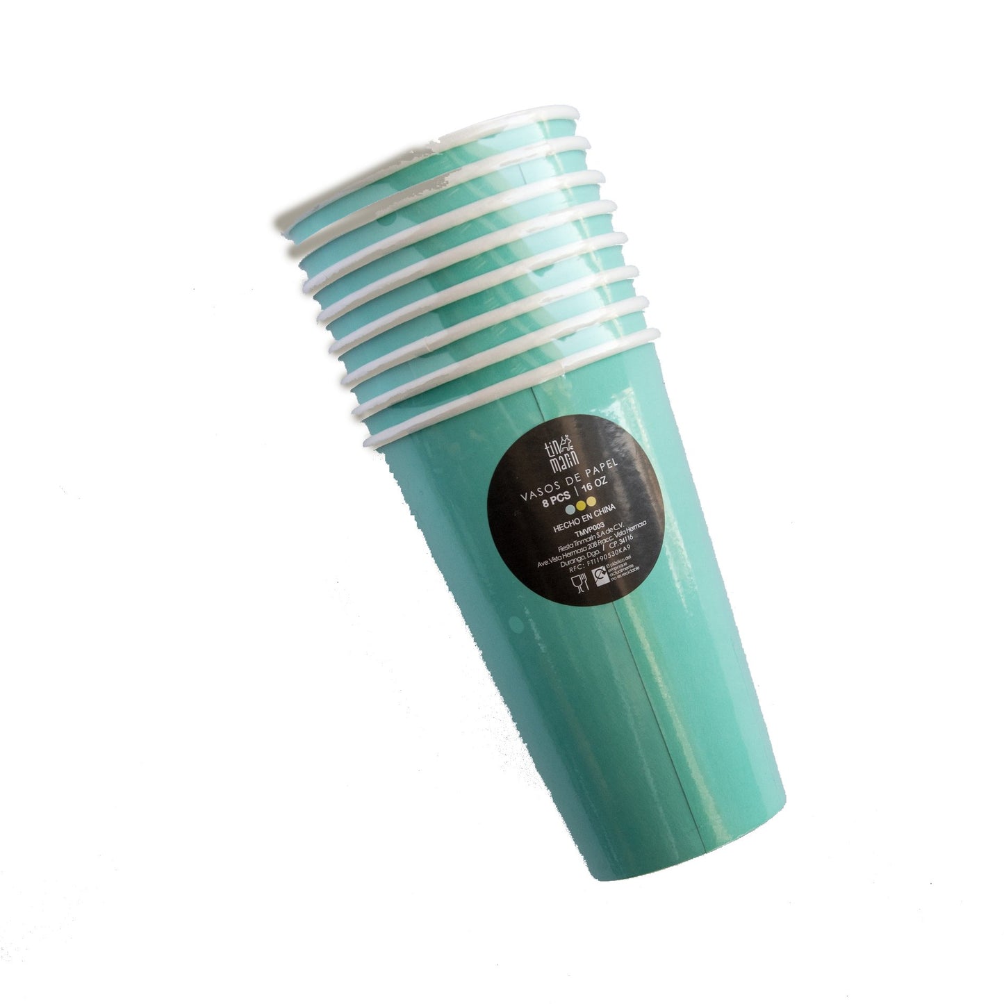 Vaso Alto - Menta (8 piezas)