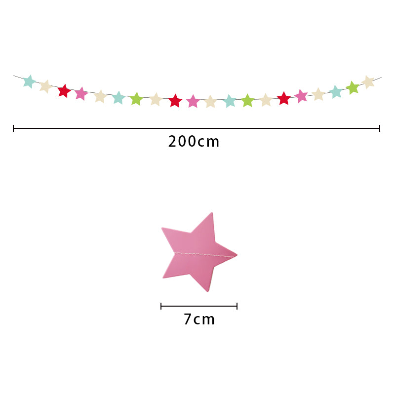 Guirnalda - Estrellas Multicolor