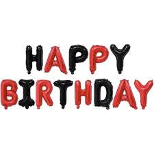 Letrero de globos - Happy Birthday