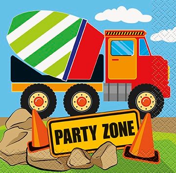 Servilleta Chicas Construcción (16 piezas)