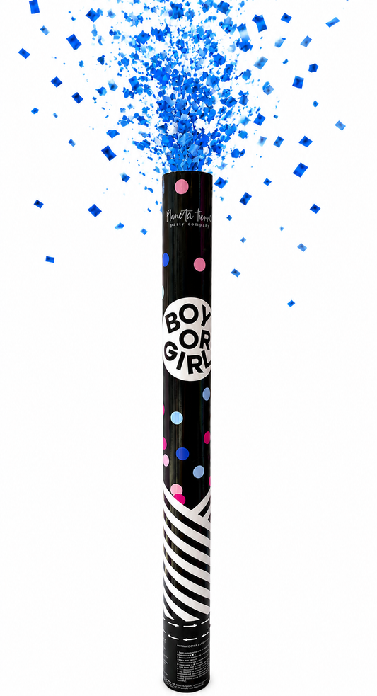 Bazuca Gigante -Boy or Girl? - Confetti - AZUL