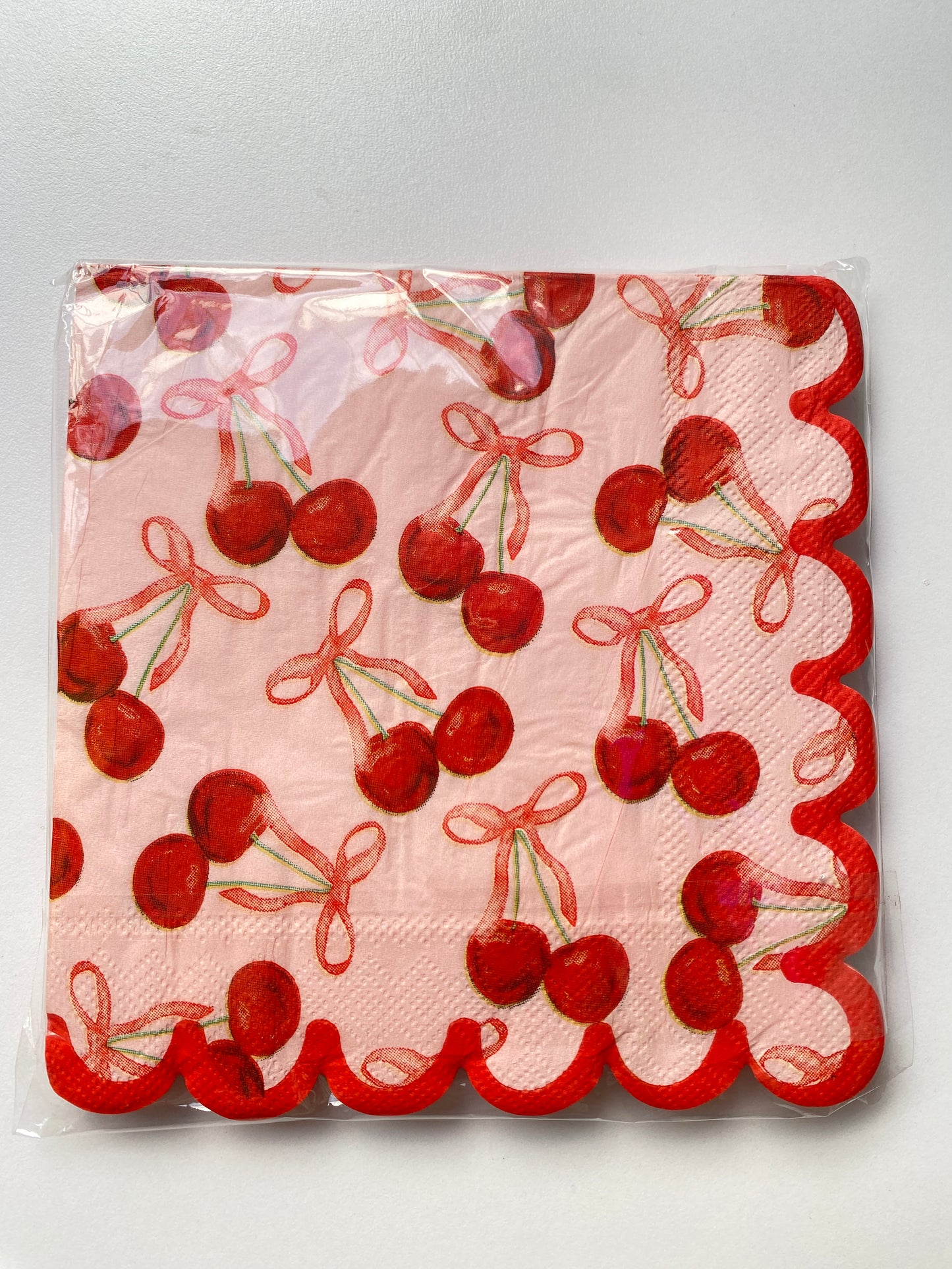 Servilletas grandes Cherry Valentines (20 piezas)