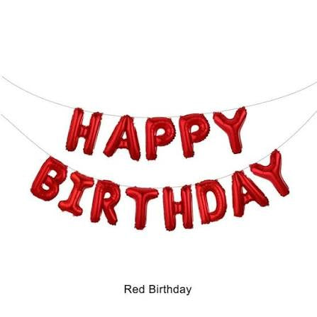 Letrero de globos - Happy Birthday