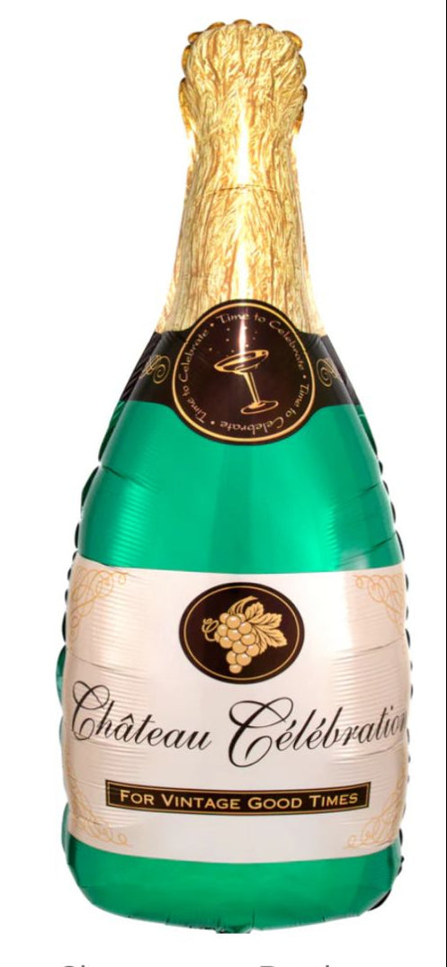 Globo Metalico - Botella Champaña