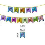 Letrero - Happy Birthday Multicolor