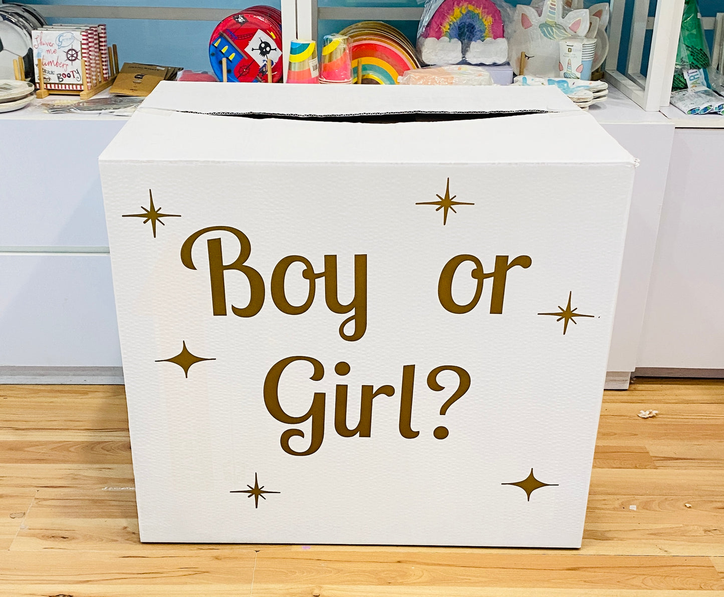 Caja Gender Reveal -White Boy or Girl?