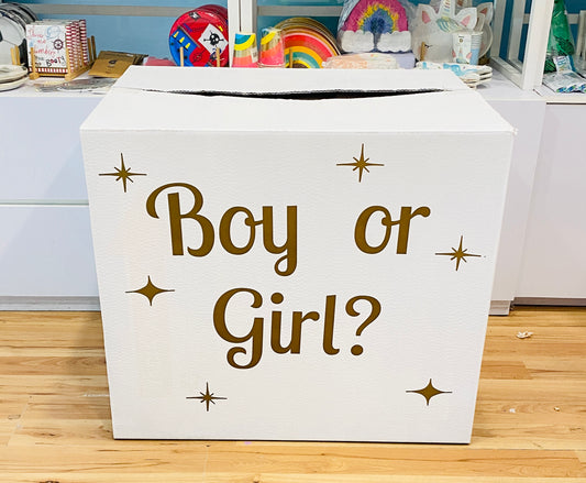 Caja Gender Reveal -White Boy or Girl?