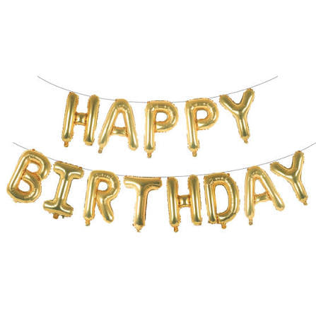 Letrero de globos - Happy Birthday