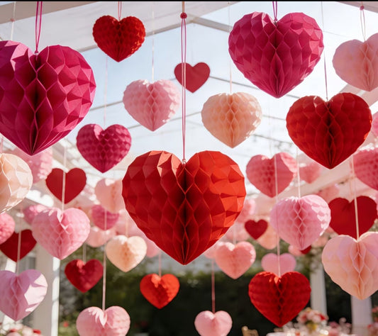 Honeycomb - Corazones (8 piezas)