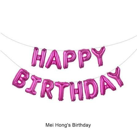 Letrero de globos - Happy Birthday