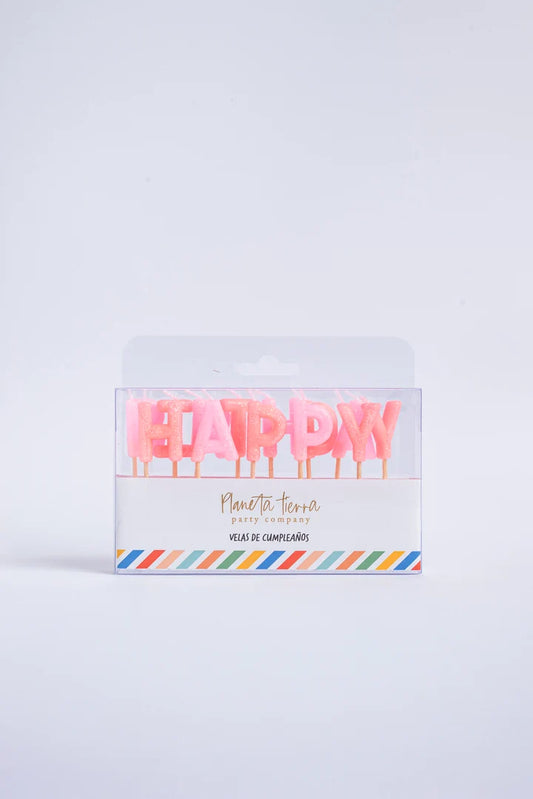 Vela Feliz Cumpleaños  - Rosas