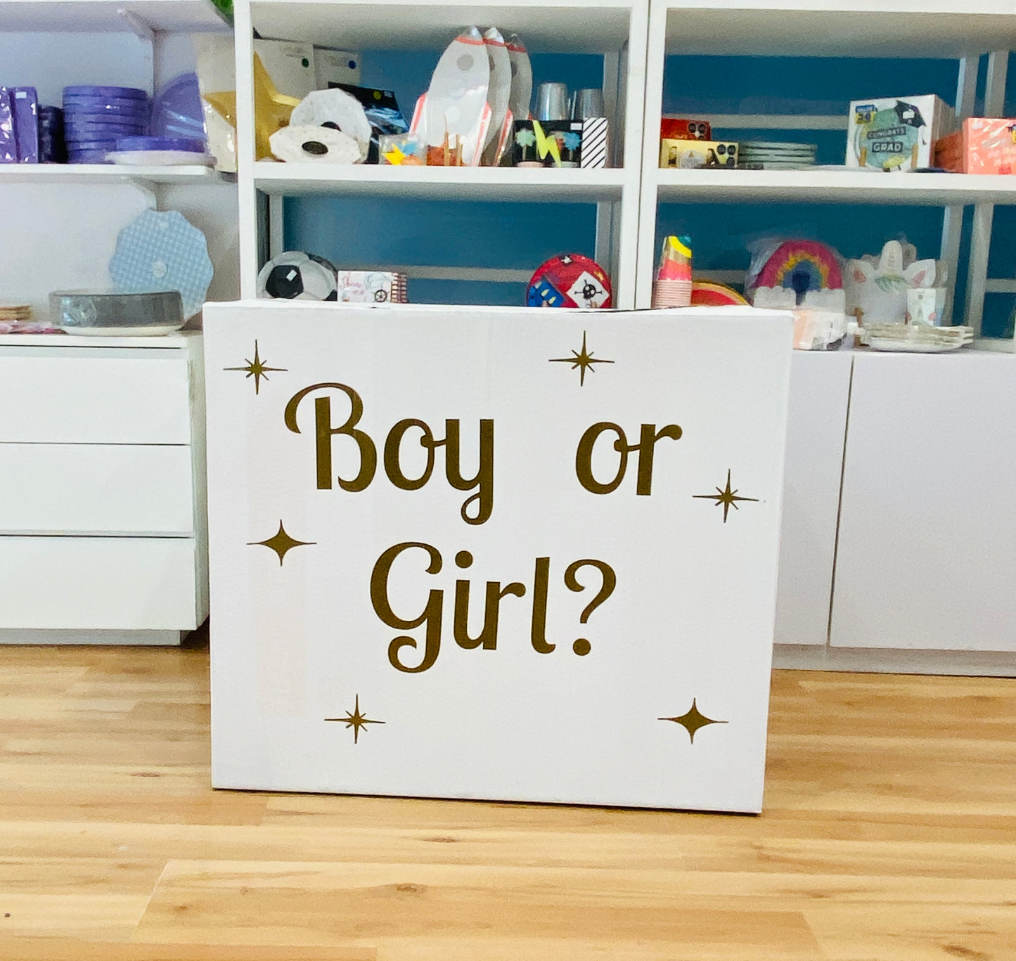 Caja Gender Reveal -White Boy or Girl?