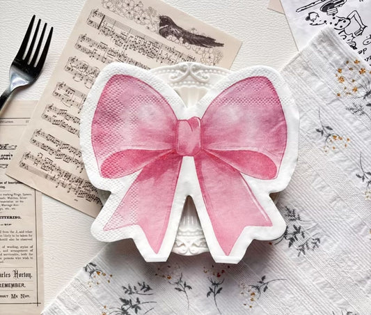 Servilletas Moñito Rosa (20 piezas)