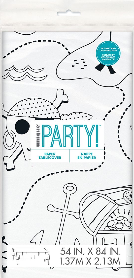 Mantel para Colorear Piratas