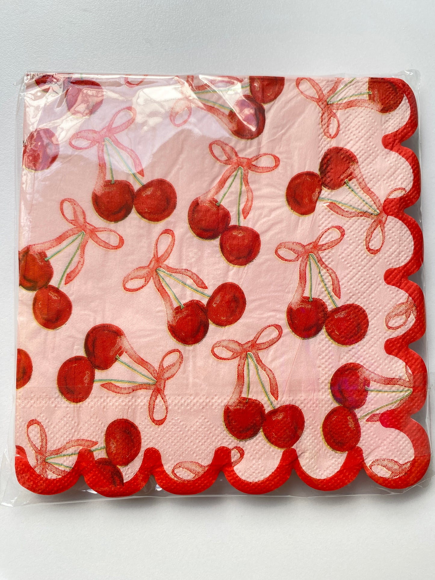 Servilletas grandes Cherry Valentines (20 piezas)
