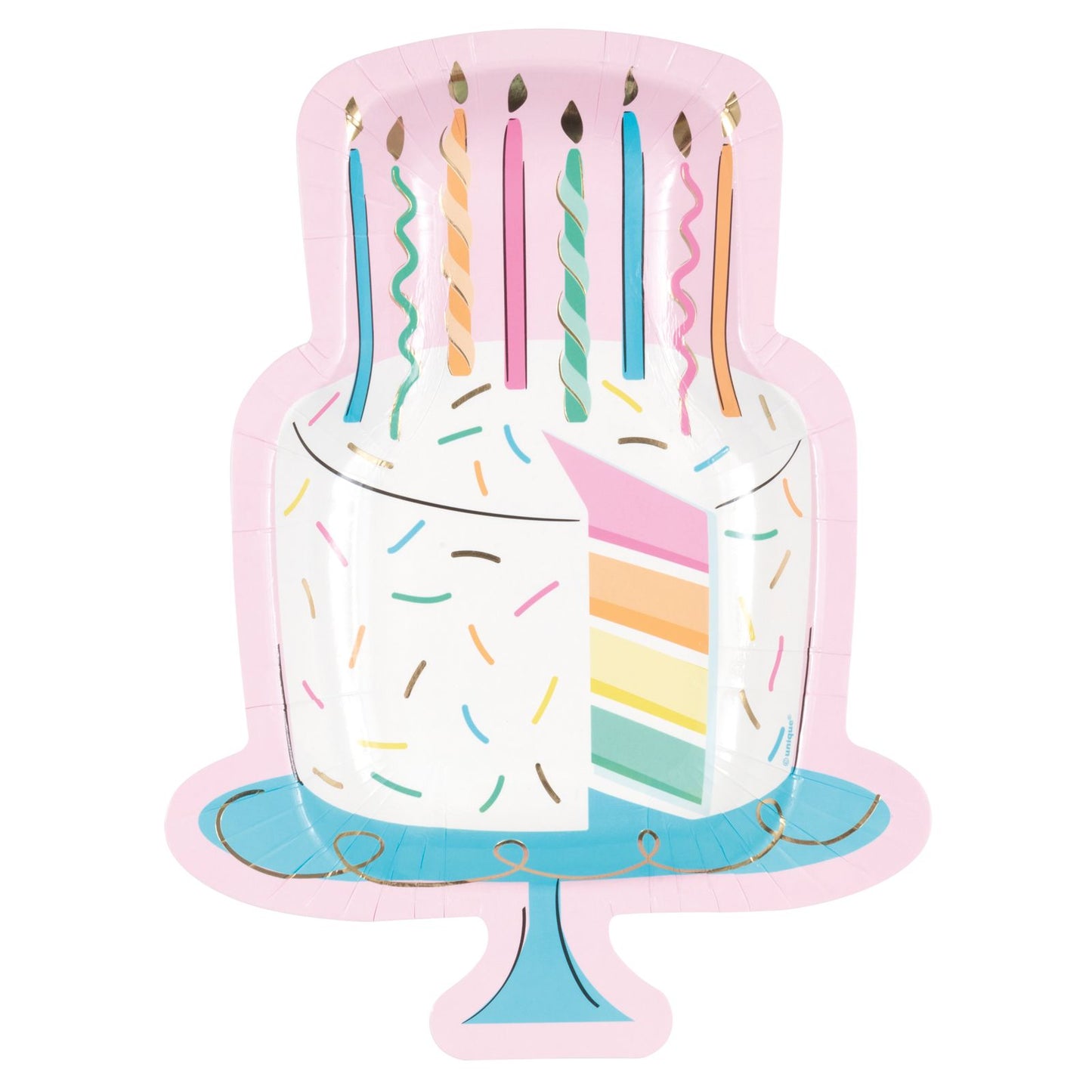 Plato Birthday Cake  (8 piezas)