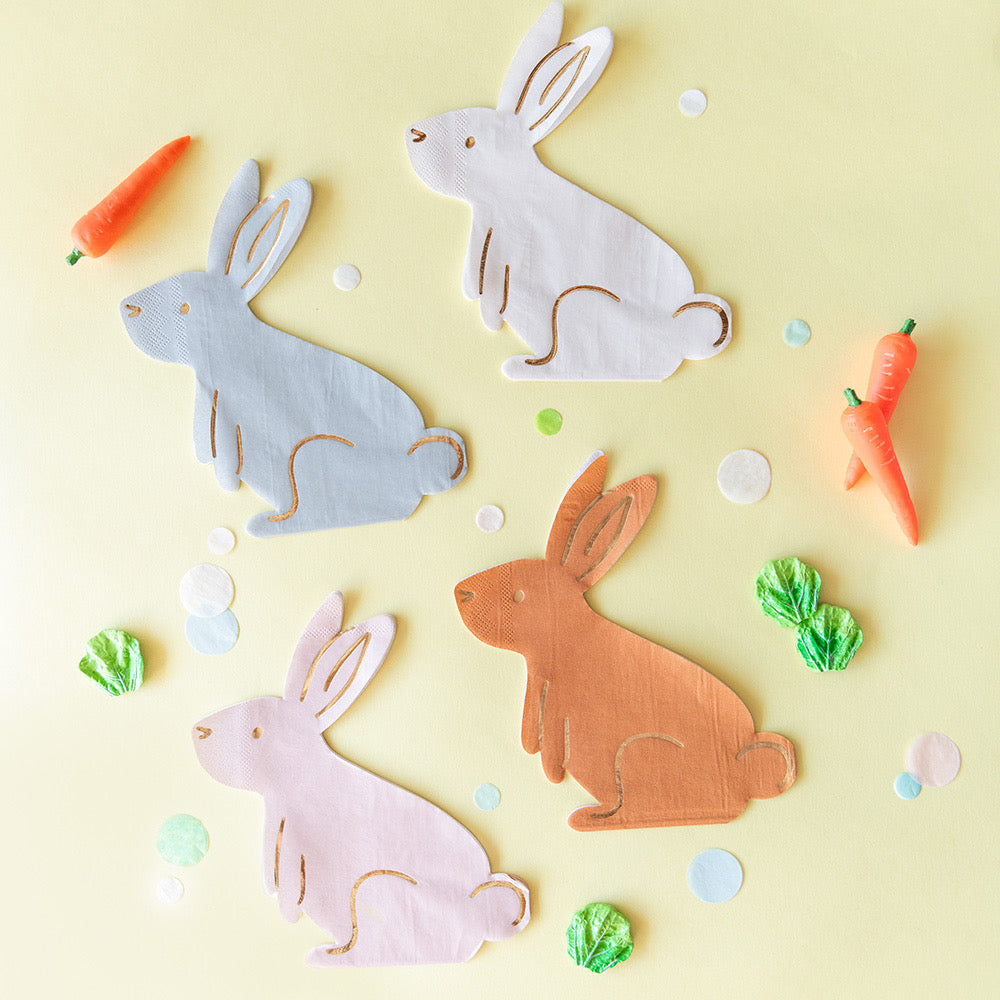 Servilletas - Conejitos Nude (16 piezas)