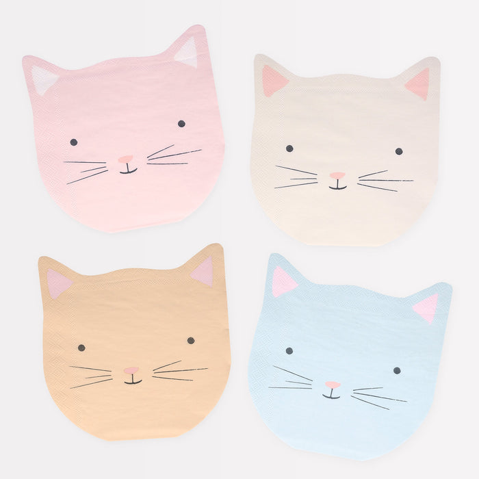 Servilletas de gatitos lindos (x16)