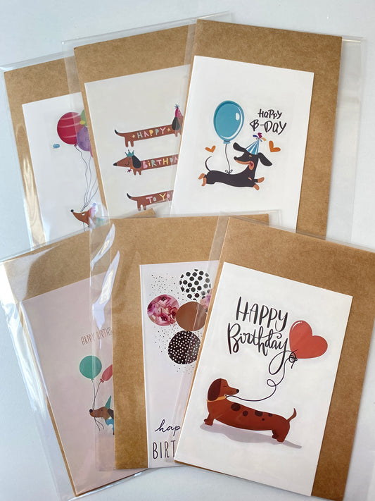 Tarjeta Salchicha cumpleañero