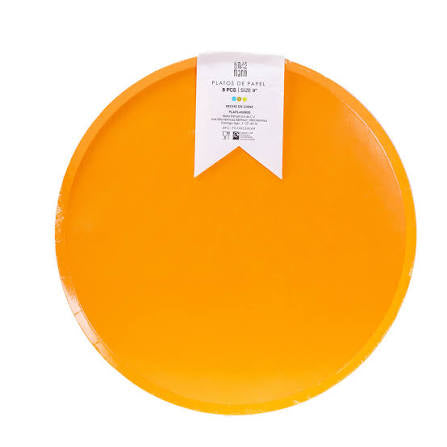 (Plato - Naranja Grande (8 piezas)