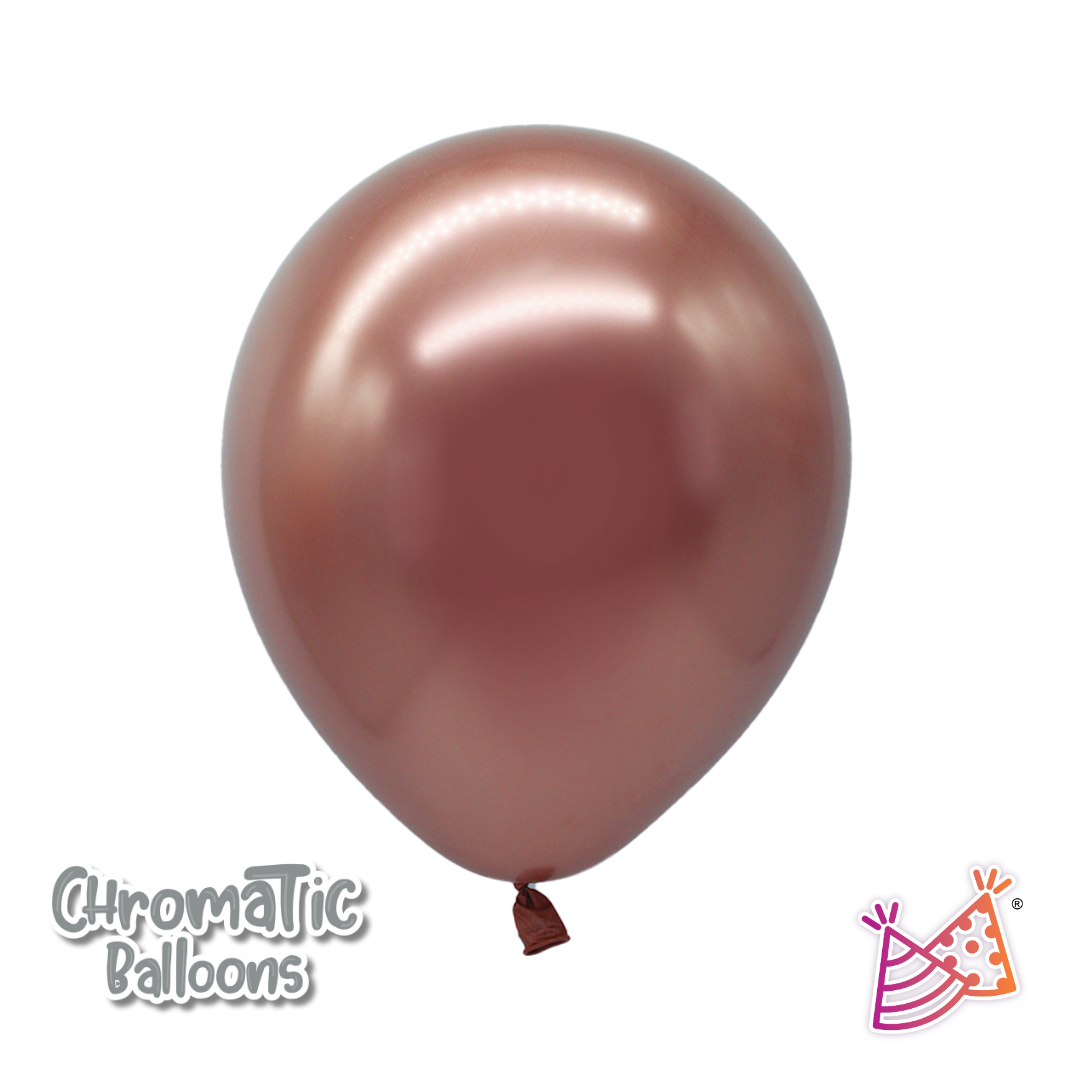 Bolsa de Globos 11" - 50 pzs - We Party - Cromado Oro Rosa