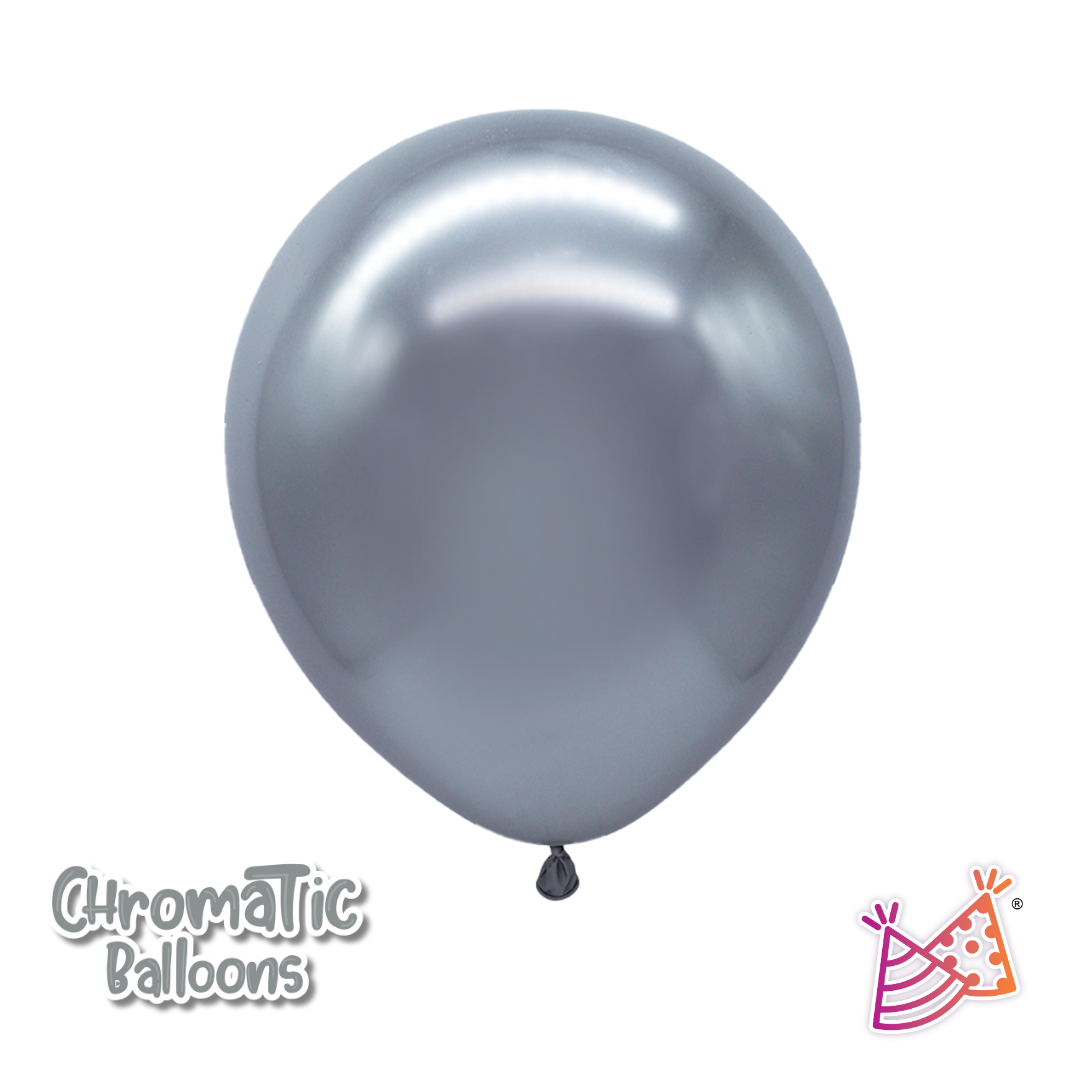 Bolsa de Globos 11" - 50 pzs - We Party - Cromado Plata