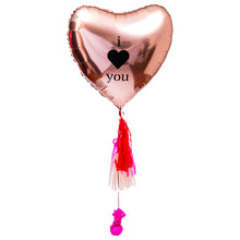 Cargar imagen en el visor de la galería, Globo Corazon Oro Rosa - I Love You