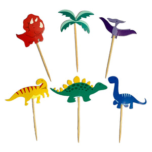 Cupcake Toppers Dinosaurios (12 Piezas)