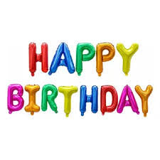 Letrero de globos - Happy Birthday
