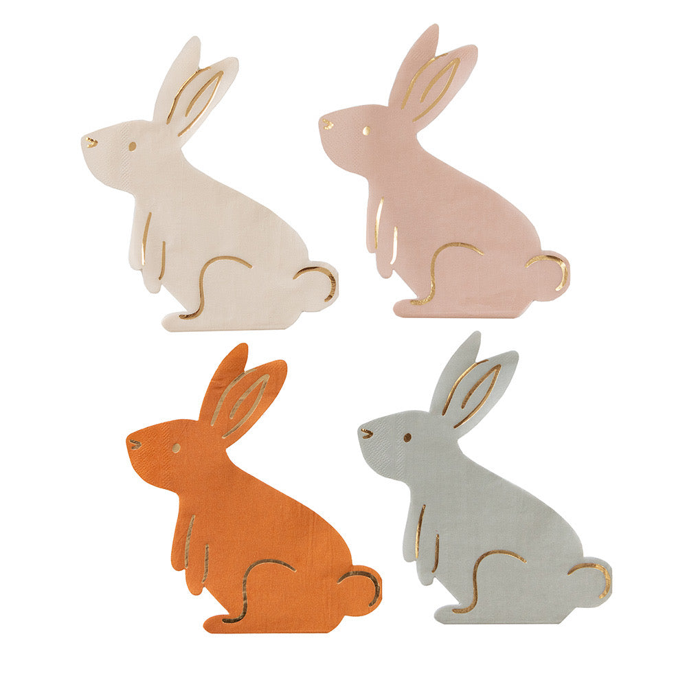 Servilletas - Conejitos Nude (16 piezas)