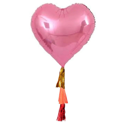 Globo Corazon Grande - Rosa Claro