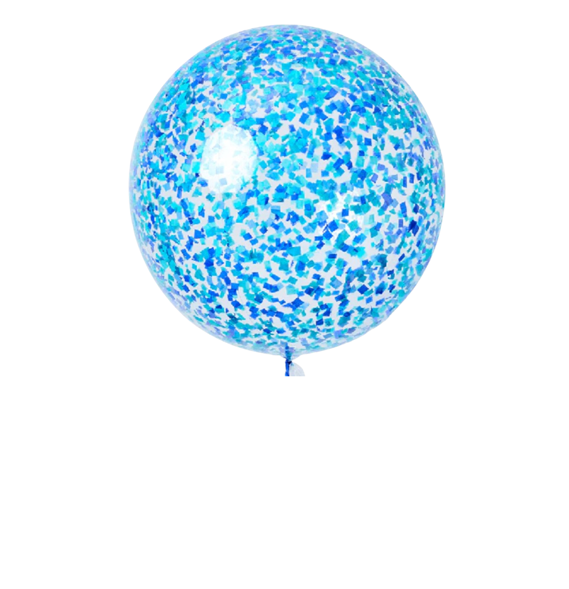 Globo Gigante Personalizado Con Helio Y Borlas Para Celebrar Nacimientos