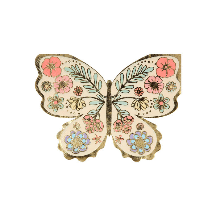 Servilletas Mariposas Florales (x16)