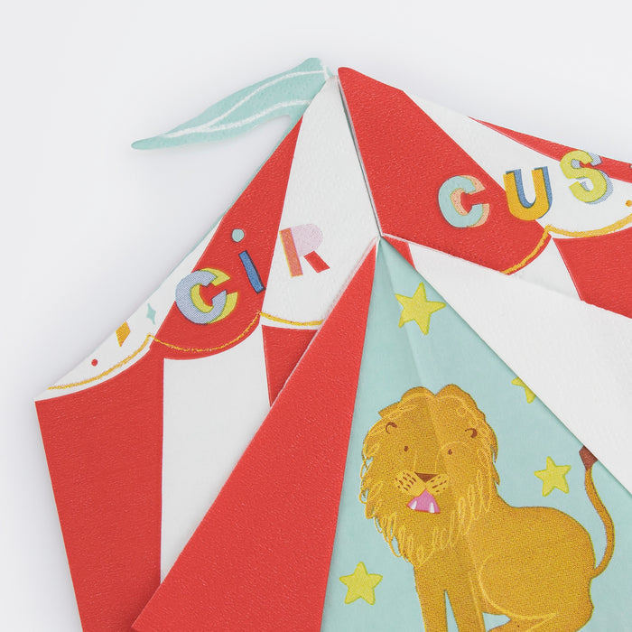 Servilletas Carpa de Circo (x16)
