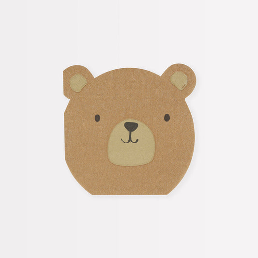 Servilletas del oso del bosque (x16)