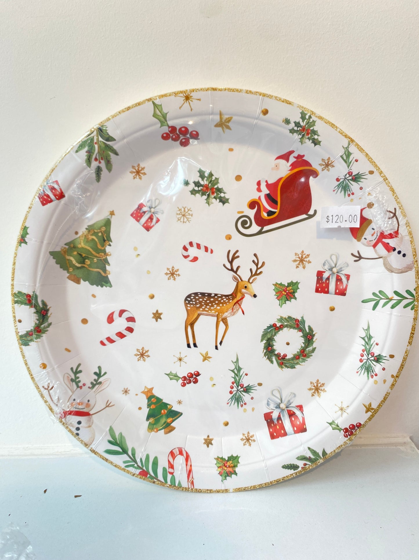 Plato redondo Christmas
