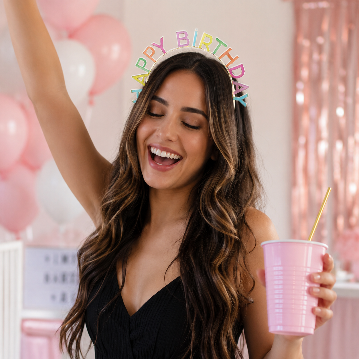 Diadema - Happy Birthday Pasteles (1 pieza)